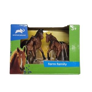 Animal Planet - Farm Family Animal Toy Horse Set With 4 Horses Ages 3+